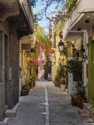 Straße der Altstadt, Stadt Rethymno, Region Rethymno, Kreta, Griechische Inseln, Griechenland, Europa - RHPLF33242