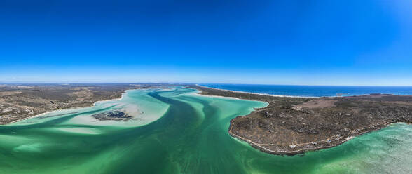 Panorama of the Langebaan Lagoon Marine Protected Area, West Coast National Park, Western Cape Province, South Africa, Africa - RHPLF33313