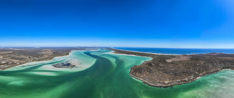 Panorama des Meeresschutzgebiets Langebaan-Lagune, Westküsten-Nationalpark, Westkap-Provinz, Südafrika, Afrika - RHPLF33313