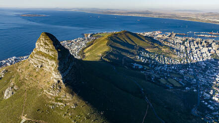 Aerial of the Lion's Head, Cape Town, South Africa, Africa - RHPLF33353