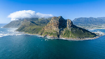 Luftaufnahme von Hout Bay, Kapstadt, Kap-Halbinsel, Südafrika, Afrika - RHPLF33381