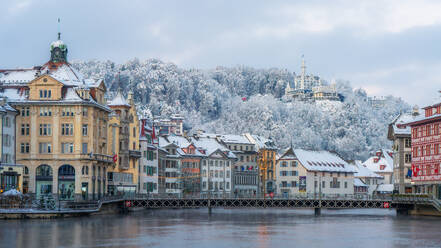 Luzern an einem Wintermorgen, Luzern, Schweiz, Europa - RHPLF33400