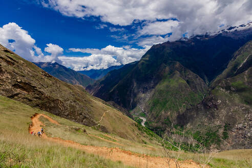 Landschaft entlang des Choquequirao-Pfades, Peru, Südamerika - RHPLF33422