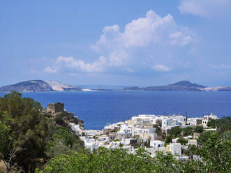 Mandraki Town, elevated view, Nisyros Island, Dodecanese, Greek Islands, Greece, Europe - RHPLF33563