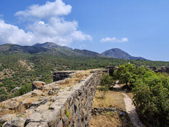 Paleokastro, Old Castle Ruins, Ancient Porphyris, Mandraki, Nisyros Island, Dodecanese, Greek Islands, Greece, Europe - RHPLF33583