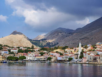 Chalki Village, Emporio, Halki Island, Dodecanese, Greek Islands, Greece, Europe - RHPLF33598