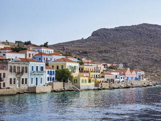 Chalki Village, Emporio, Halki Island, Dodecanese, Greek Islands, Greece, Europe - RHPLF33601
