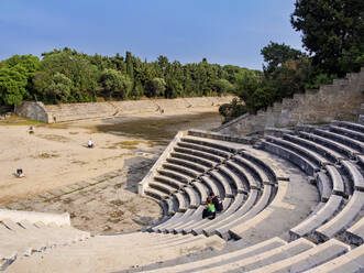 Ancient Odeon at the Acropolis, Rhodes City, Rhodes Island, Dodecanese, Greek Islands, Greece, Europe - RHPLF33653