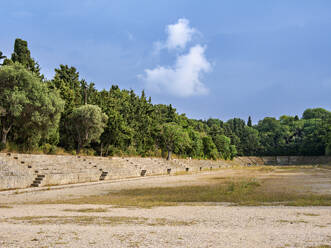 Antikes Stadion an der Akropolis, Rhodos-Stadt, Insel Rhodos, Dodekanes, Griechische Inseln, Griechenland, Europa - RHPLF33657