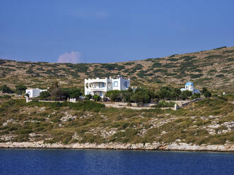 Wasserfront von Arki, Insel Arkoi, Dodekanes, Griechische Inseln, Griechenland, Europa - RHPLF33672