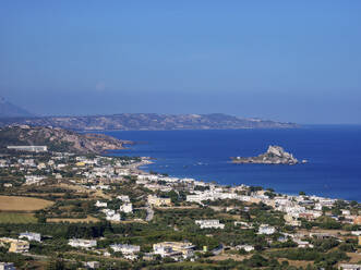 Blick auf die Insel Kastri, Bucht von Kamari, Insel Kos, Dodekanes, Griechische Inseln, Griechenland, Europa - RHPLF33693