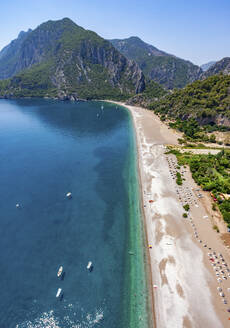 Aerial view of Olympos and Cirali beach, Antalya, Turkey. - AAEF28213