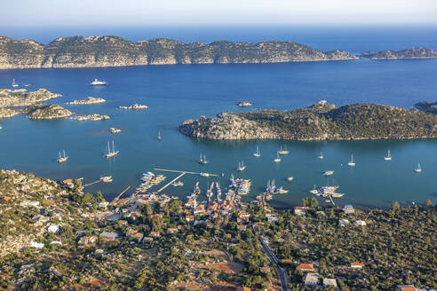 Aerial view of Ucagiz, Kekova, Turkey. - AAEF28215