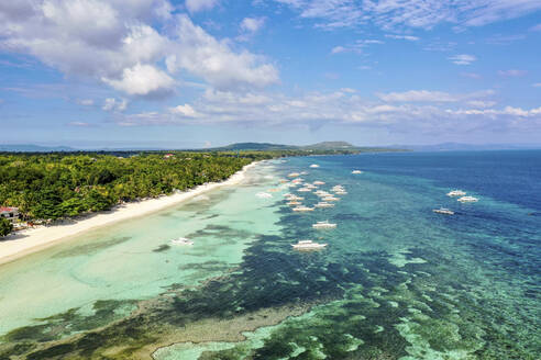 Aerial View of Nacpan Beach, El Nido, Palawan, Philippines. - AAEF28290