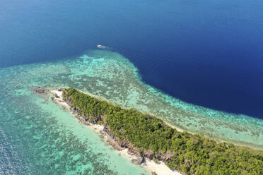 Luftaufnahme der Insel Malcapuya, Culion, Palawan, Philippinen. - AAEF28295