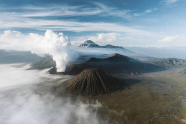 Luftaufnahme des Mount Bromo, Probolinggo, Ost-Java, Indonesien. - AAEF28307