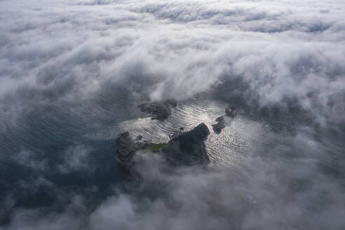 Aerial view of Moneron Island in Sakhalin Oblast, Russia. - AAEF28370