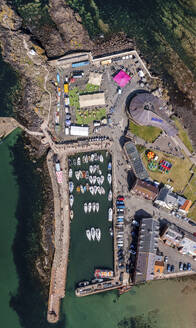 Luftaufnahme des North Berwick Fringe Festival, North Berwick, Schottland. - AAEF28477