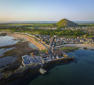 Aerial view of North Berwick, Scotland. - AAEF28683