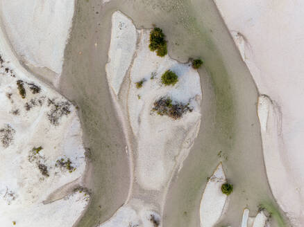 Luftaufnahme einer schönen, abstrakten Mangrove in Progreso, Yucatan, Mexiko. - AAEF28966