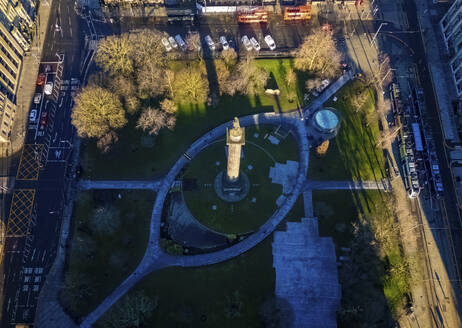 Luftaufnahme des St. Andrew's Square, Edinburgh, Schottland. - AAEF29002