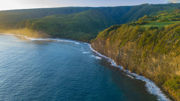 Aerial view of the North Kohala Coast, Big Island (Hawaii Island), Hawaii. - AAEF29101