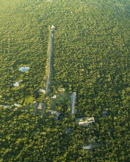 Aerial view of Mayan archeological site in Dzibilchaltun, Yucatan, Mexico. - AAEF29116