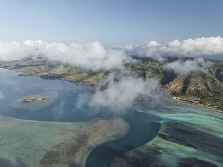 Luftaufnahme der Insel Rodrigues Hermitage, Mauritius. - AAEF29768