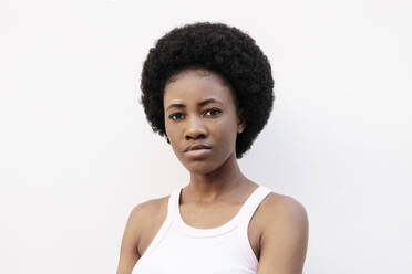 Spain, African woman against white background, Youth - LMCF01102