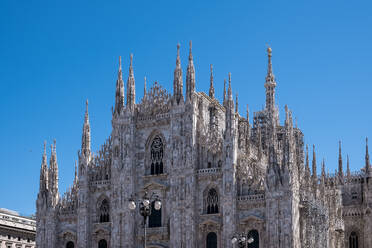 Fassade des Mailänder Doms (Duomo di Milano), geweiht der Geburt der Heiligen Maria, Sitz des Erzbischofs, Mailand, Lombardei, Italien, Europa - RHPLF34179