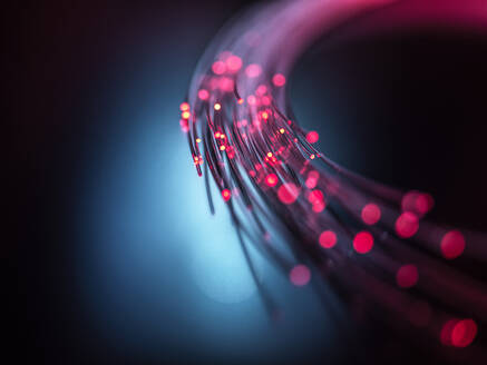 Glasfaserkabel zur Übertragung von Daten über das Internet. - ISF26607